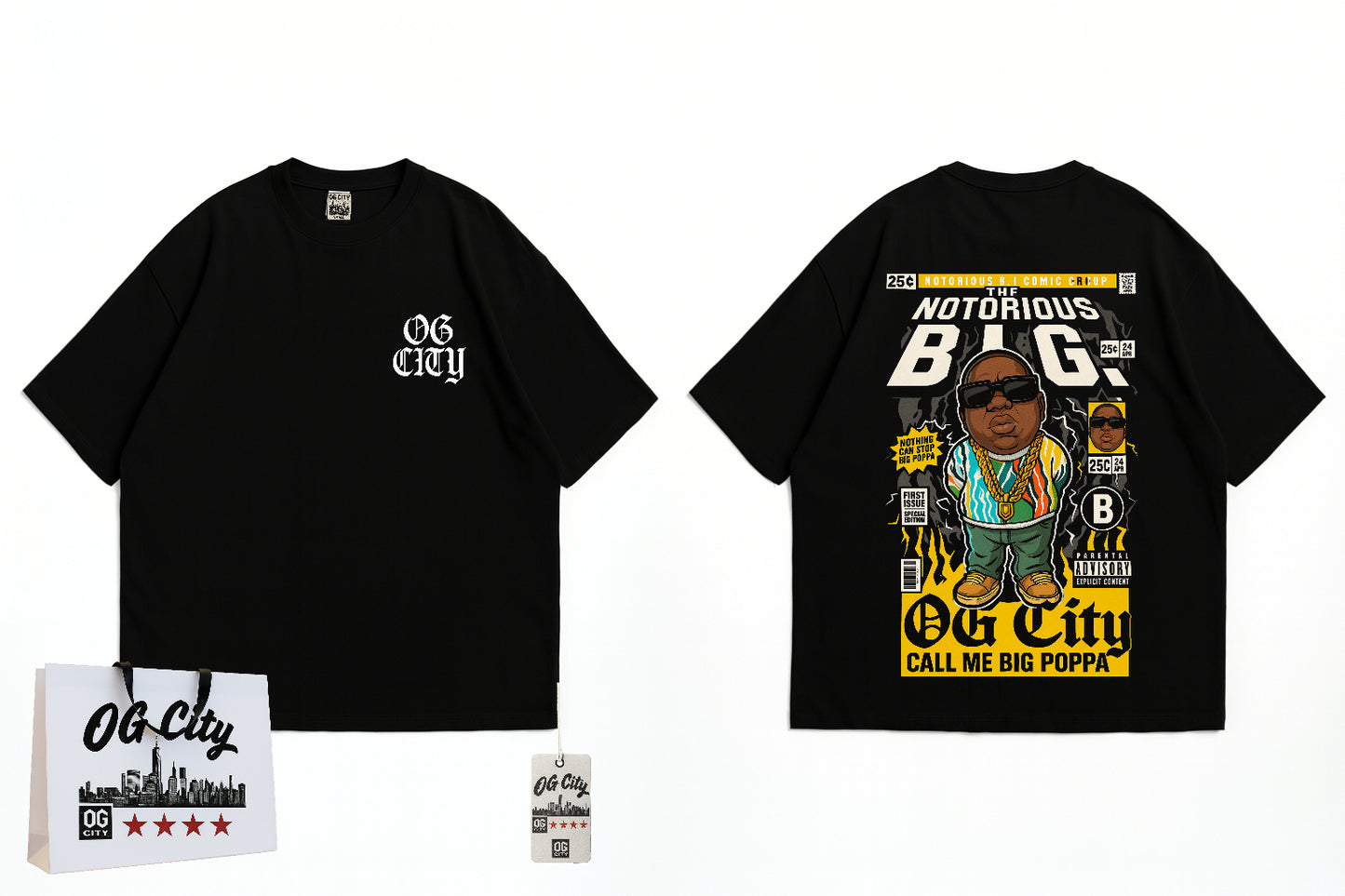 OG City x Notorious B.I.G. “Big Poppa” Oversized Tee